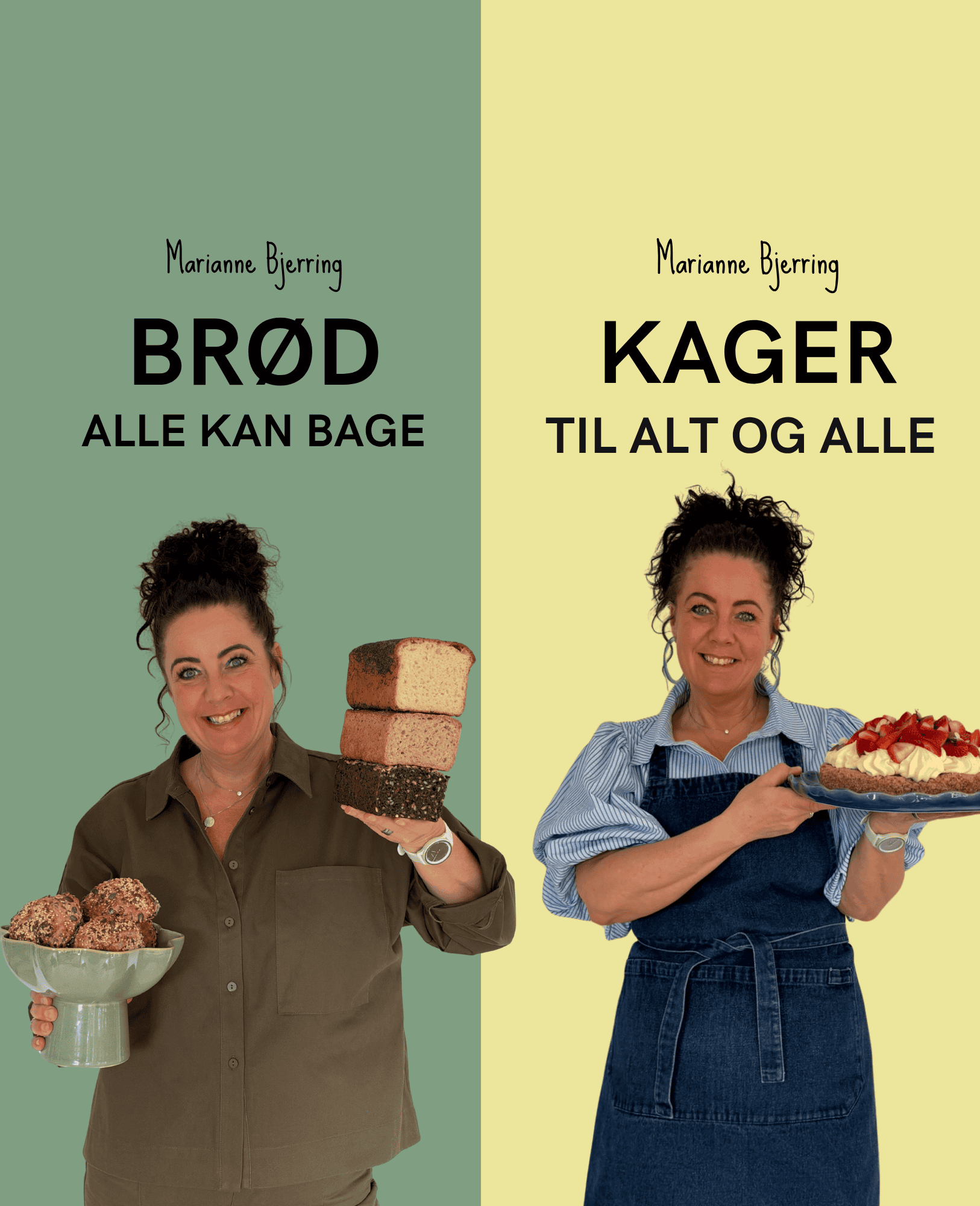 Bogpakke - Brød alle kan bage + Kager til alt og alle